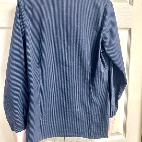 Horse ware Ladies Long Sleeve Competition Show Shirt -Blue Pinstripe -Medium/40 - Picture 5 of 5